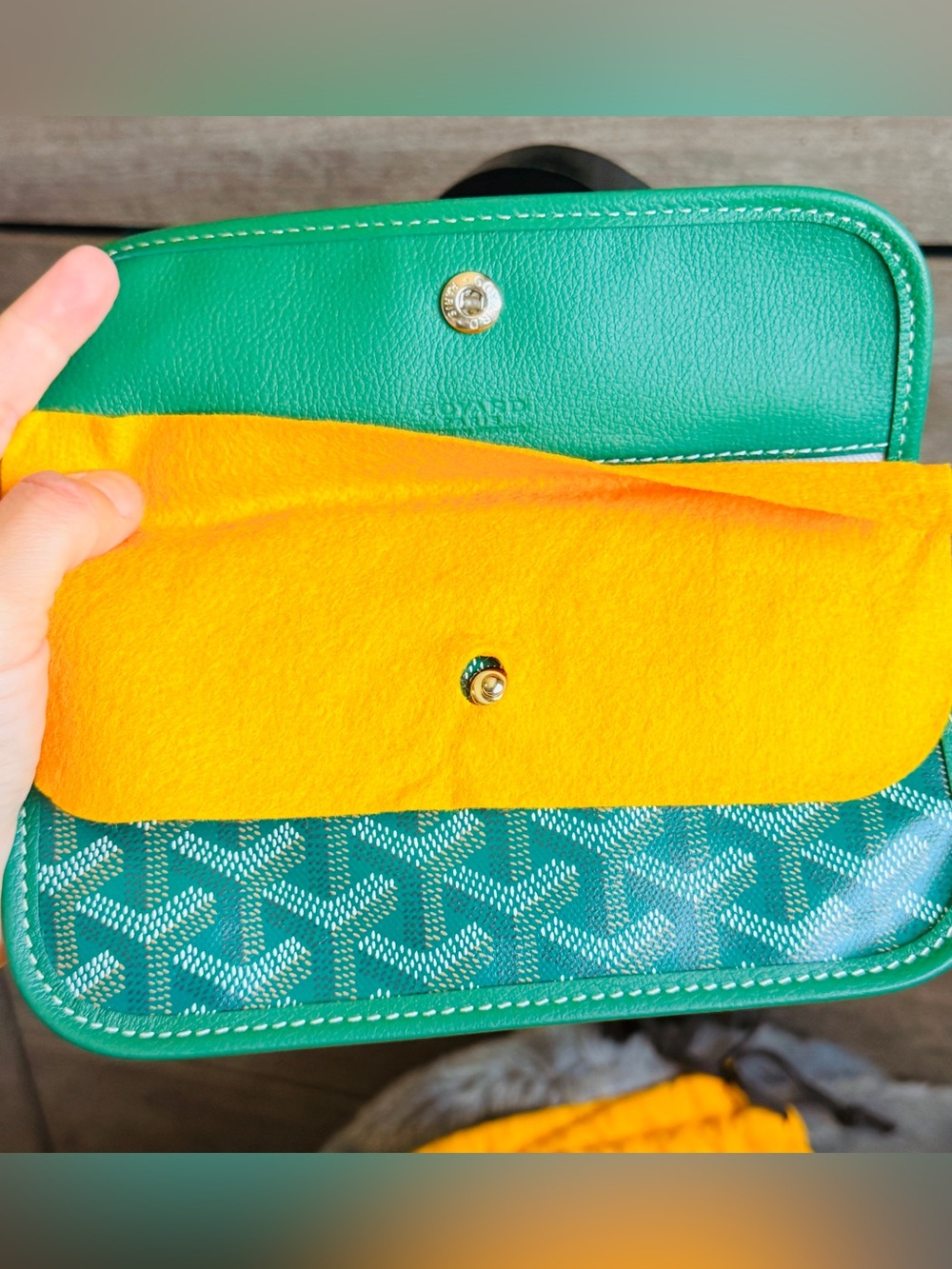 💚Goyard Saint Louis PM Tote Set W/ Pouch💚 - Picture 9 of 12